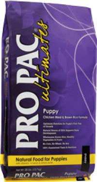   Pro Pac Ultimates Natural Puppy Chicken Meal & Brown Rice Formula          
